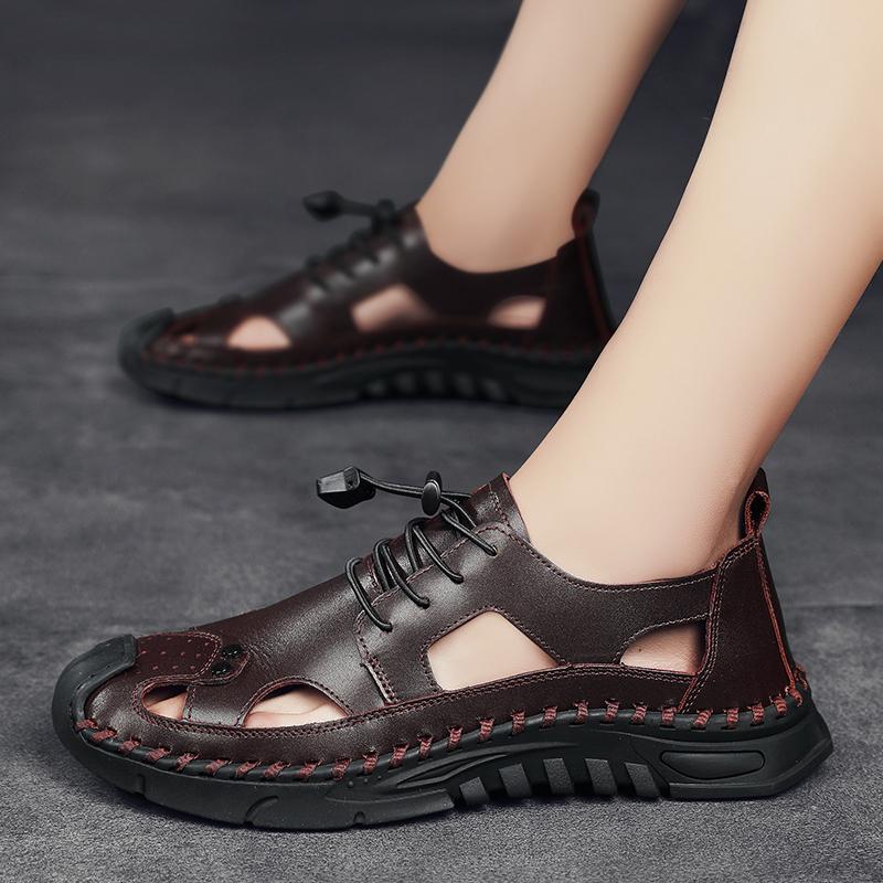 Fashion Comfortable Handmade Sandals Minimalist Gentleman Style Formal Business and Office High Quality Breathable Men's Shoes Hot New