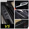 Car Armrest Door Window Glass Lift Switch Panel Cover Trim For Honda CRV CR-V 2012 2013 2014 2015 2016 Carbon Fiber Accessories