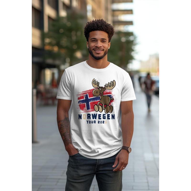 Norway Tour 2026- Elk T- Shirt Tee Unisex Man Gift Ed Boy