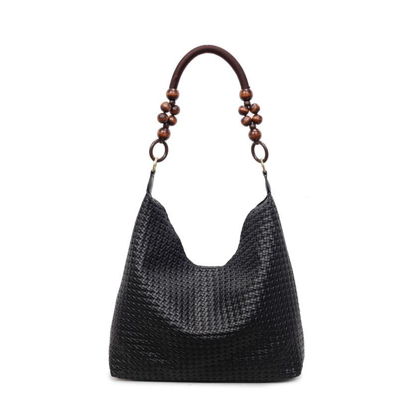 Handgewebte Tote Unterarmtasche neue lässige großvolumige Temperament Mode Schultertasche