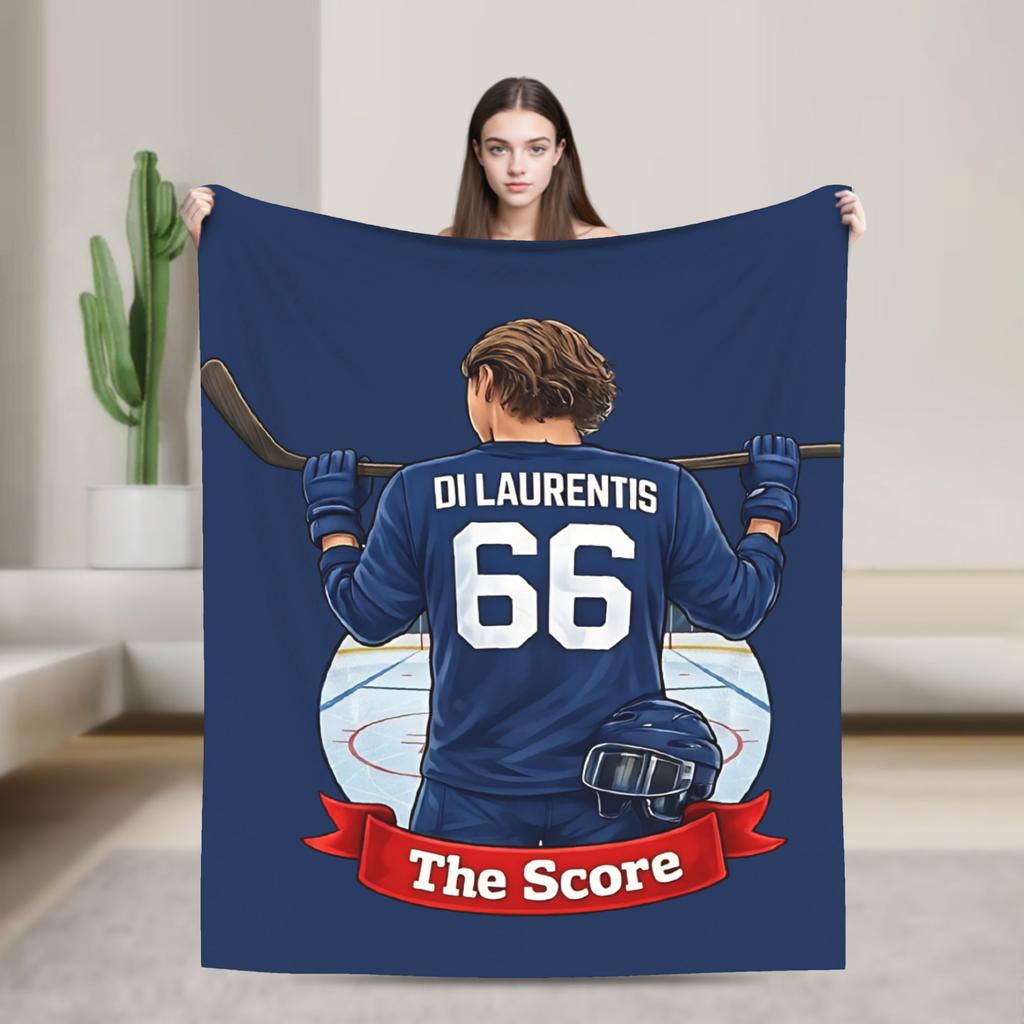 Off Campus Dean Hockey Player Blankets Flannel Awesome Breathable Throw Blankets for Bedding Lounge Decoration,