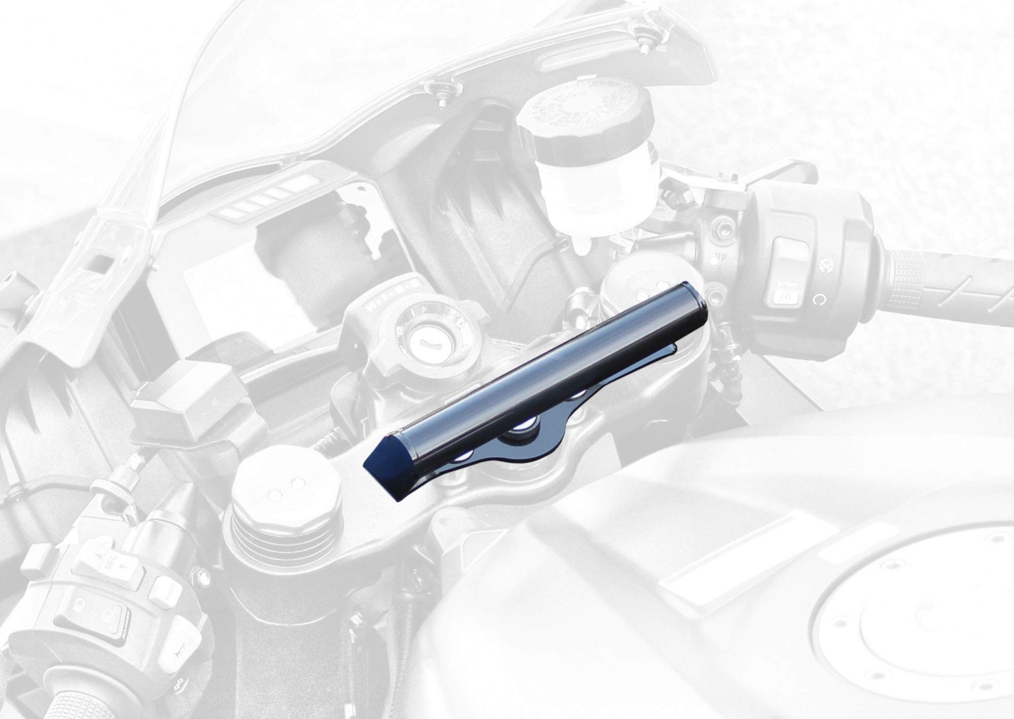 Крепление на руль мотоцикла Kijima для CBR600RR, Секция руля, Сталь, 22,2 мм, Черный, 204-0705, ( 20-) чёрный