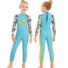 Kids 2.5mm Neoprene Wetsuit Diving Surfing Swimming Boys Fullsuit Long Sleeve UV Protection Thermal Warm