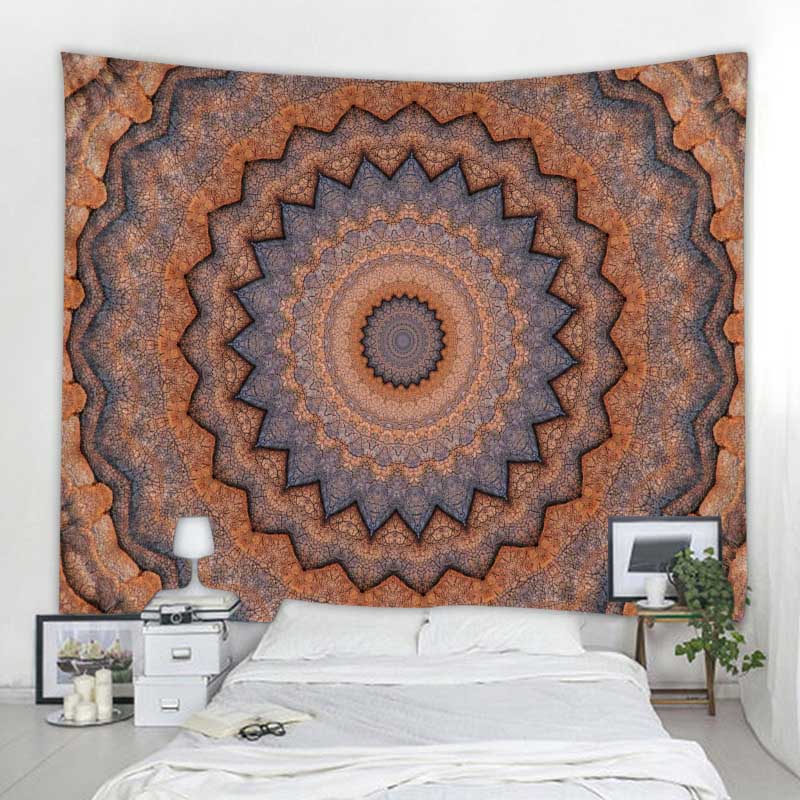 Indian mandala tapestry elephant wall hanging bohemian style decorative wall covering yoga mat aesthetics room decoration