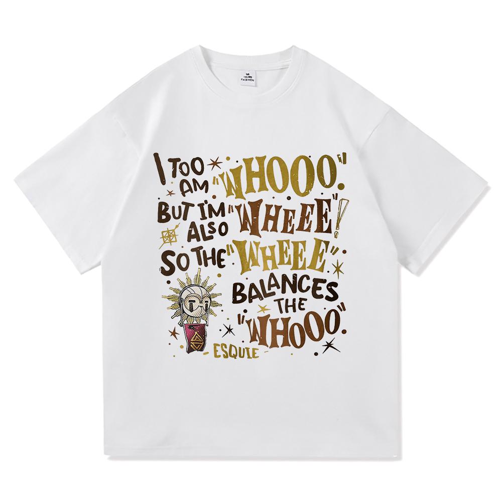 Esquie Clair Obscur Expedition 33 TShirt Whooo Wheee Menwomen Clothing Harajuku High Quality Tops Cotton TShirts Male Tees