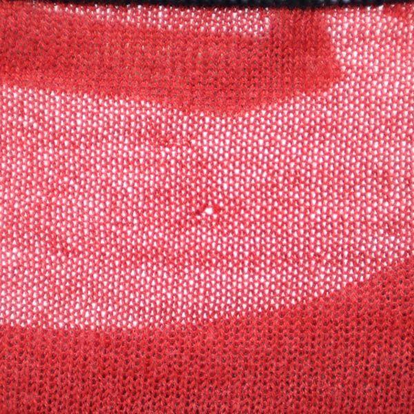 PRADA Made in Italy wool silk blend Short sleeve design knit 38 ribbon Women Used