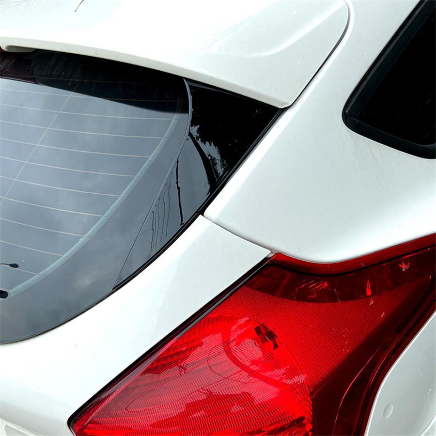 2 Pcs Car Rear Window Spoiler Side Wing Cover For 2014-2018 Ford Focus Hatchback