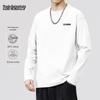 Men's Heavyweight Pure Cotton Long-Sleeve Crew Neck T-Shirt