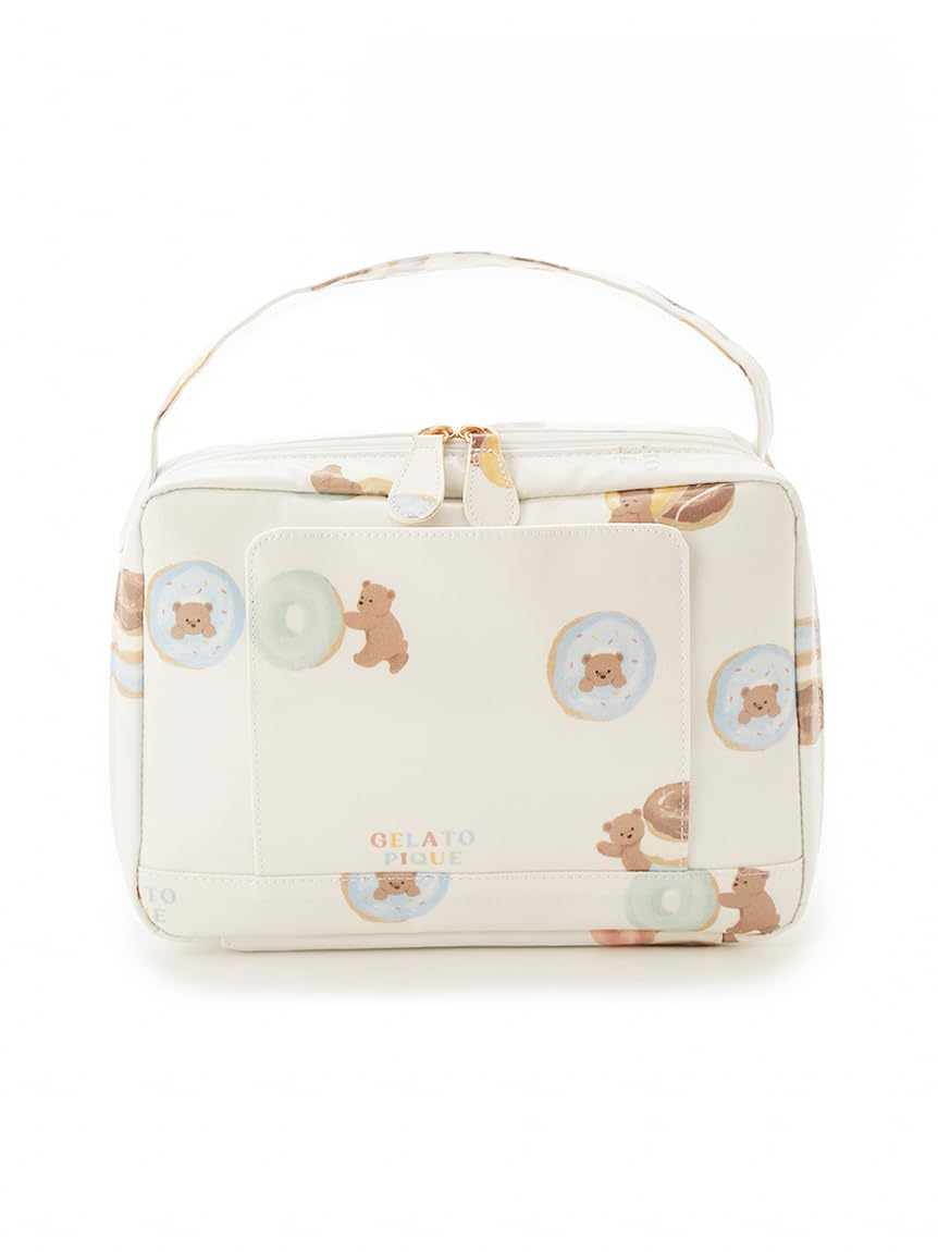 

Косметичка для подгузников с рисунком медведя-пончика PWGB252617 CRM [Gelato Pique] Женская