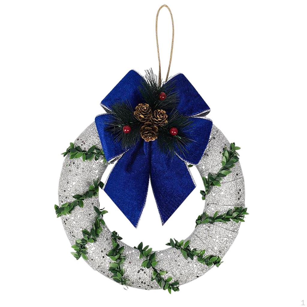 25cm Hanging Christmas Garland Xmas Wreath for Mantel Festival Ornaments