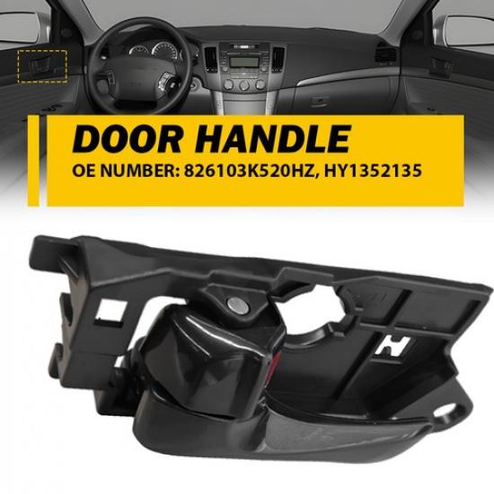 Interior Door Handle For Hyundai 2008-2010 Sonata Front Side Left Textured Black