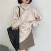 Women's High-End Solid Color Knit Turtleneck Sweater - Autumn/Winter Casual Slim Fit Top.