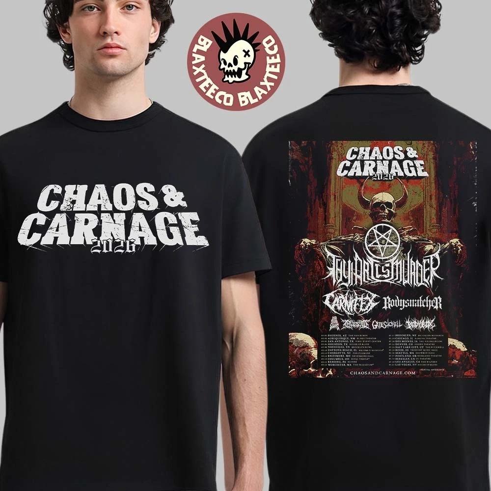 Chaos And Carnage 2026 Festival Tour Full Lineup And Schedule Dates T-Shirt S