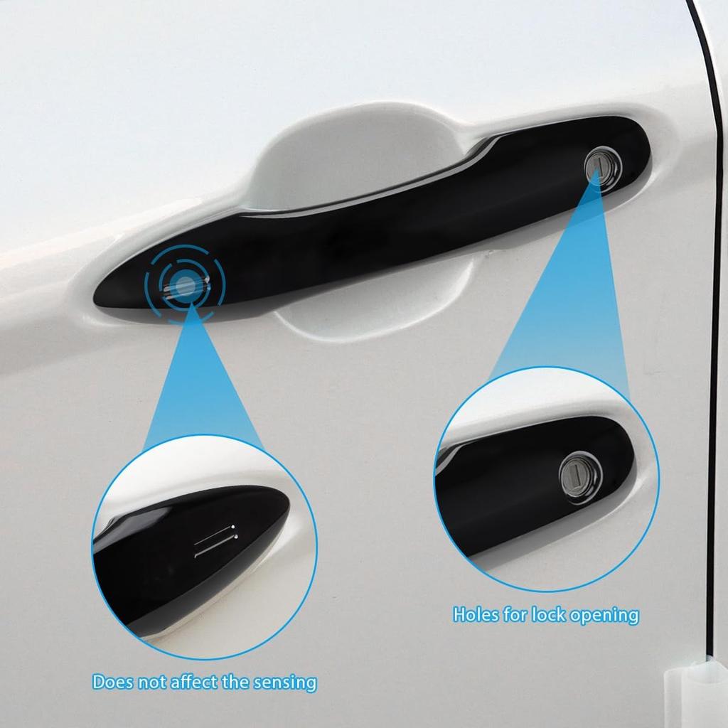 Upgraded Snap-On Door Handle Cover Compatible For 2018- 2024 2025 2026 Toyota Camry Accessories No Adhesive Door Handle Protectors For -2025 2026