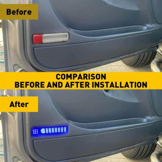 Pair Door Light LED Courtesy Fit Chevy Silverado Suburban Tahoe Sierra Yukon C/K