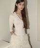 JIJIBISYA Haze Furry Skirt (Cream)