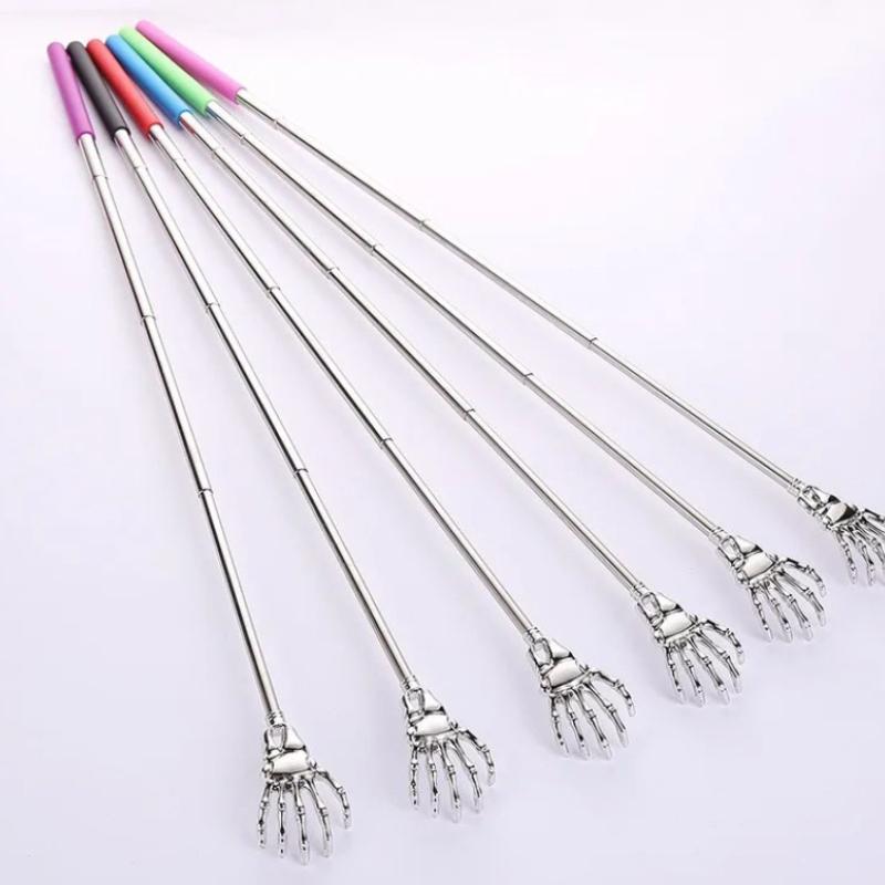 1pcs Ghost Hand Stainless Steel Scalable Old Man's Happy Scratcher No Need for People Back Scratcher Itching