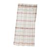 Checked Linen Window Tiers Kitchen Cafe Half Curtains Valance Decoration