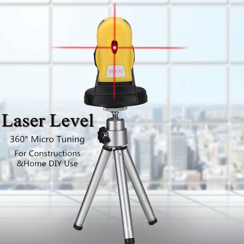 LV-05 Plastic 360-degree Horizontal and Vertical Laser Infrared Laser And Tripod and Adjustable Micro Self-leveling Horizontal Laser