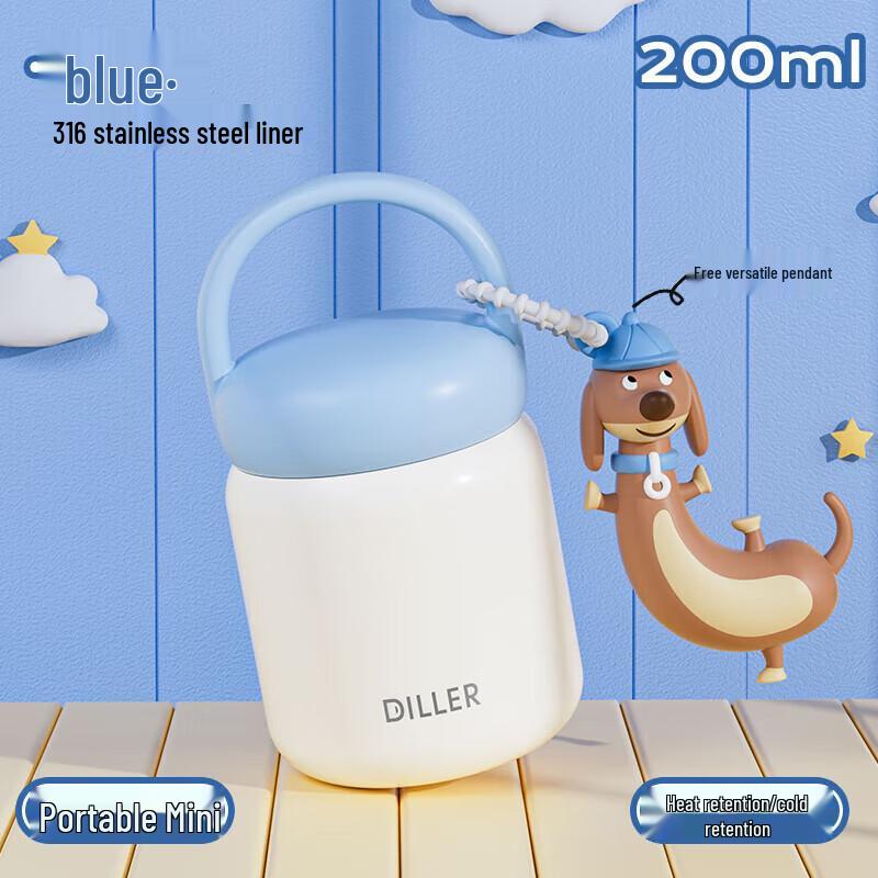 Diller Sausage Dog 200ML Mini Vacuum Flask