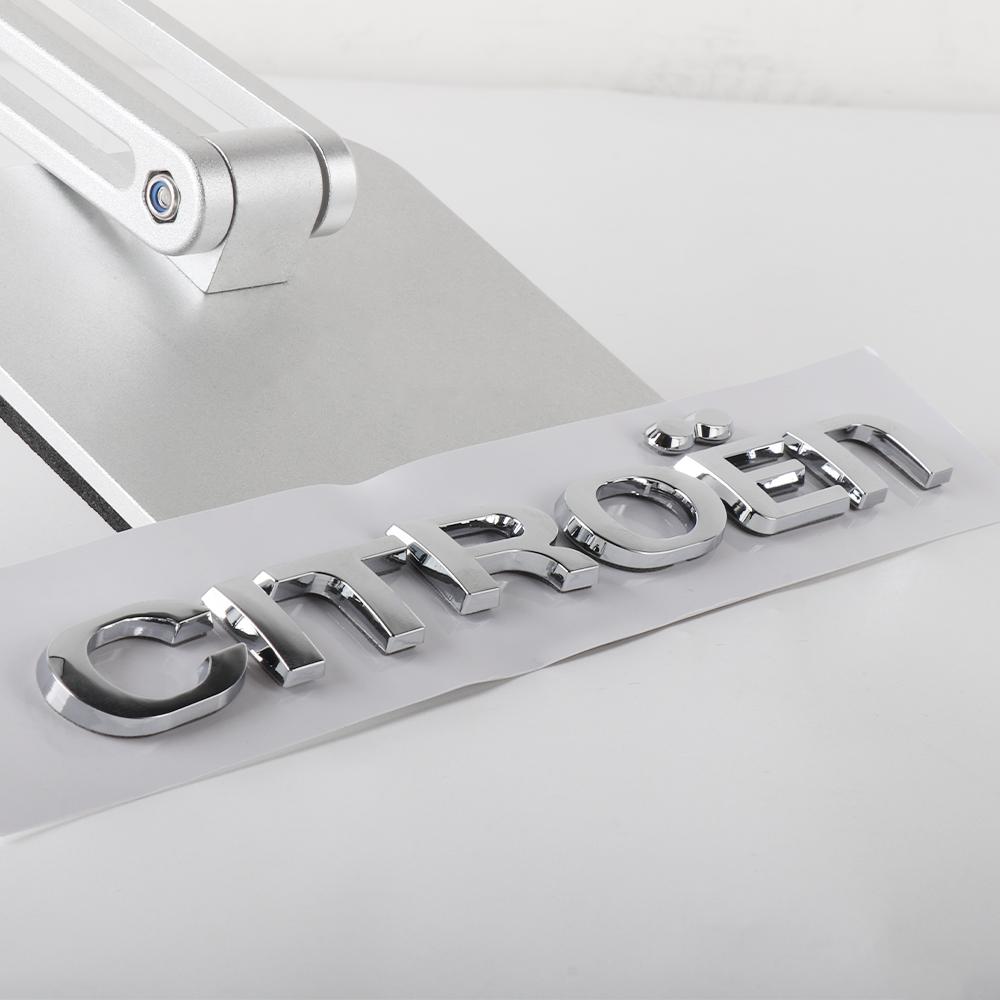 1 PZ Emblema Lettere Auto in ABS Adesivo Logo Baule Posteriore Per Citroen C4 C3 C5 C1 DS3 DS5 DS4 Jumper Berlingo Numero Accessori Auto