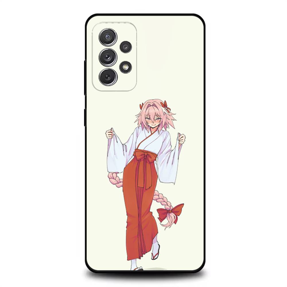 F-Fate Apocrypha Astolfo Phone Case For Samsung S 25,24,23,22,30,21,10,9,Ultra,Plus,Lite,FE,4,5G Black Soft Case