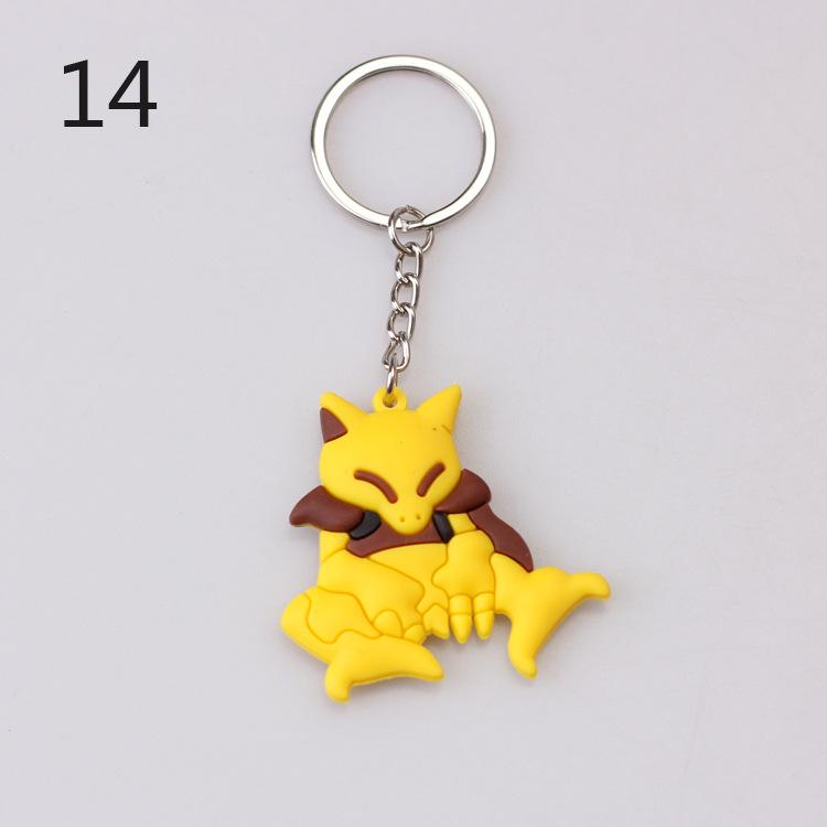 Pokemon Keychain: Pikachu, Dragonite, Eevee Figure Pendant