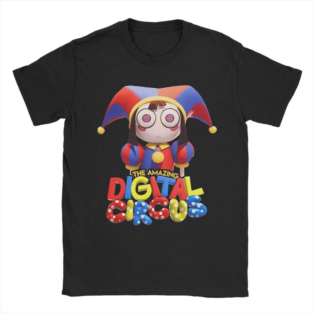 Jax The Amazing Digital Circus T Shirt for Unisex  Cotton Funny TShirt O Neck  T Shirt Short Sleeve Breathable Clothes Graphic