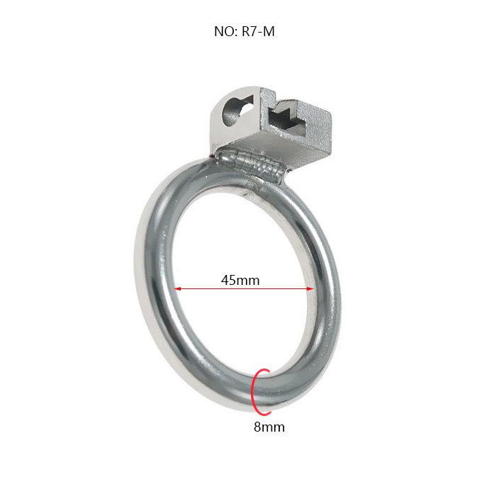 Chaqu Stainless Steel Chastity Lock Cage with Thickened Hood and Stable Ring for Men