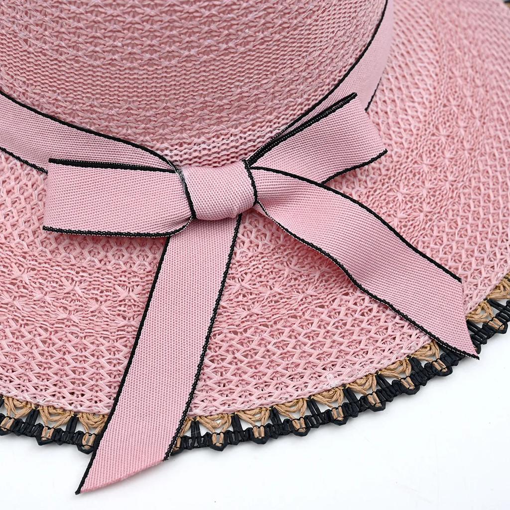 Summer New Arrival Fashion Women'S Straw Hat, Beach Sun Hat With Uv Protection