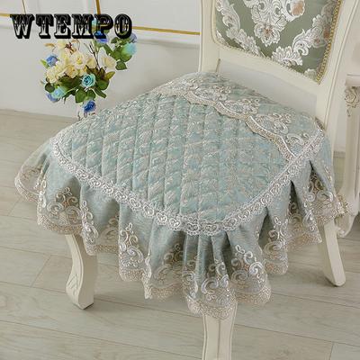 Elegantní krajkový dekor 43*45cm Polštář na židli Evropský motiv Protiskluzový Polštář na sedák Domácí Dekor Jídelní Sestřenka Podložka do kanceláře