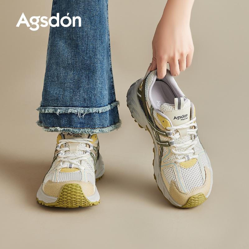 Augustine Daddy Shoes Women's 2025 New Summer Mesh Platform Casual Board Shoes Sports Forrest Gump Training Shoes