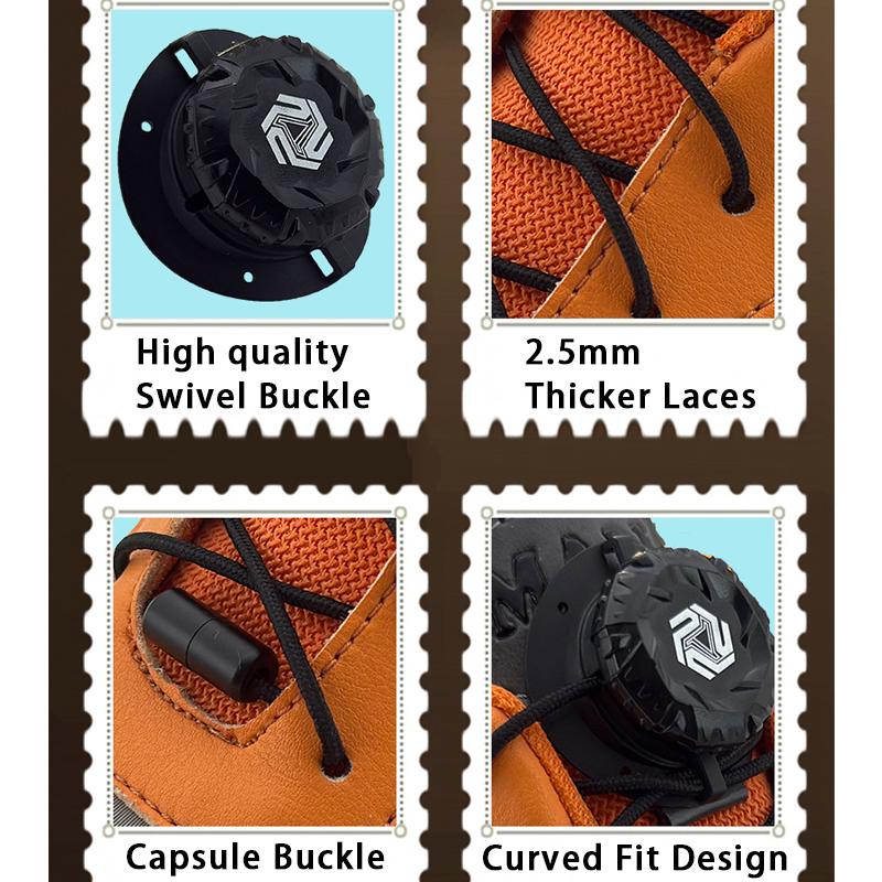 1 Pair/2 Pair New Options Automatic Swivel Buckle Shoelaces No-Tie Shoe Laces for Kids & Adults - Easy Slip-On Sneaker Accessory