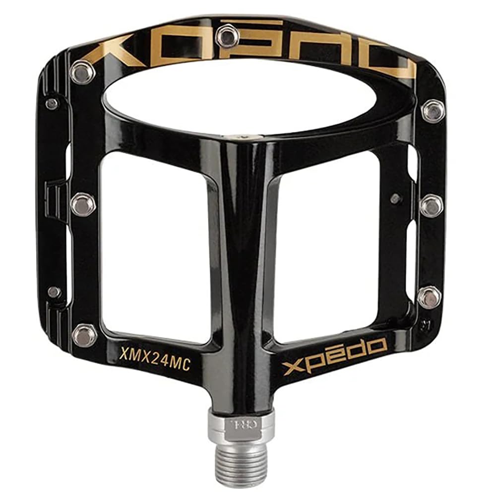 

Велосипедные педали XPEDO SPRY и Правые для горного и шоссейного велосипеда Алюминиевые с хром-молибденовой осью XMX24MC0BK (Левый набор) Велосипеды, Плоские, Легкие, Шпиндель, Черный, чёрный