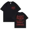Rap-Sänger Tour Konzert Letterprint T-Shirt Für Unisex Und Unisex Popmusik Retro Und Locker Geschnittenes Kurzarm-T-Shirt