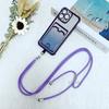Shockproof Lanyard Card Case For Samsung Galaxy S25 Ultra S24 Plus S23 S22 A55 Crossbody Neck Strap Soft Plating Glitter Cover