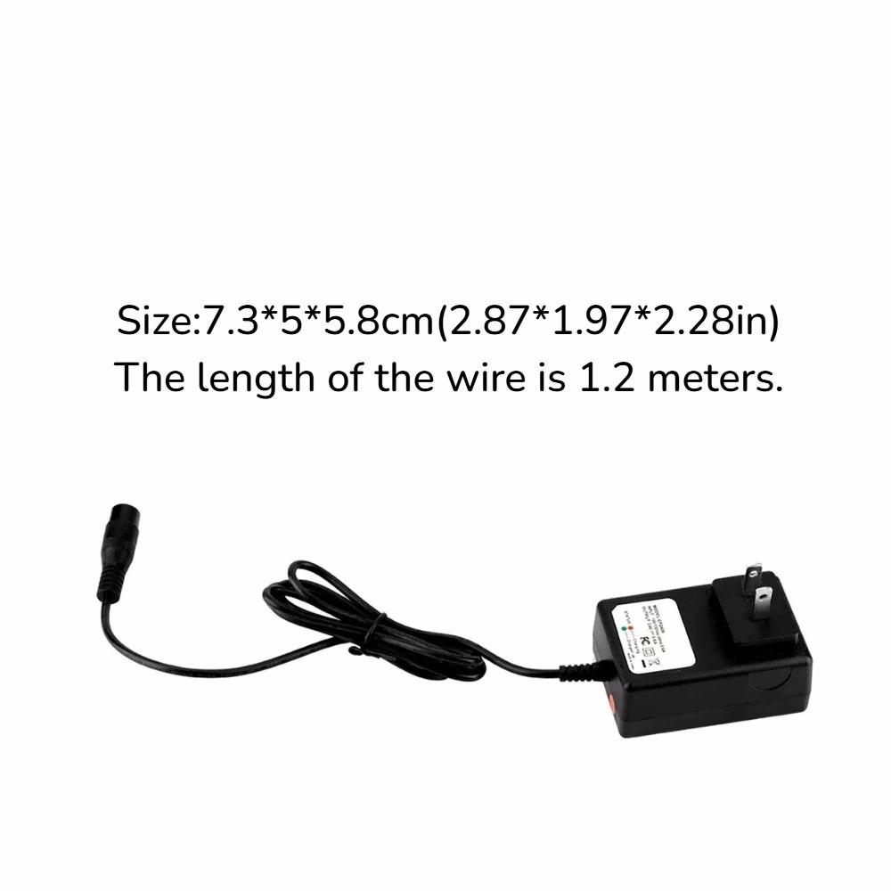 24V 0.6A Electric Scooter Charger Black Housing 110V Battery Charger Battery Desulfator for Razor E100 E125 E500S PR200