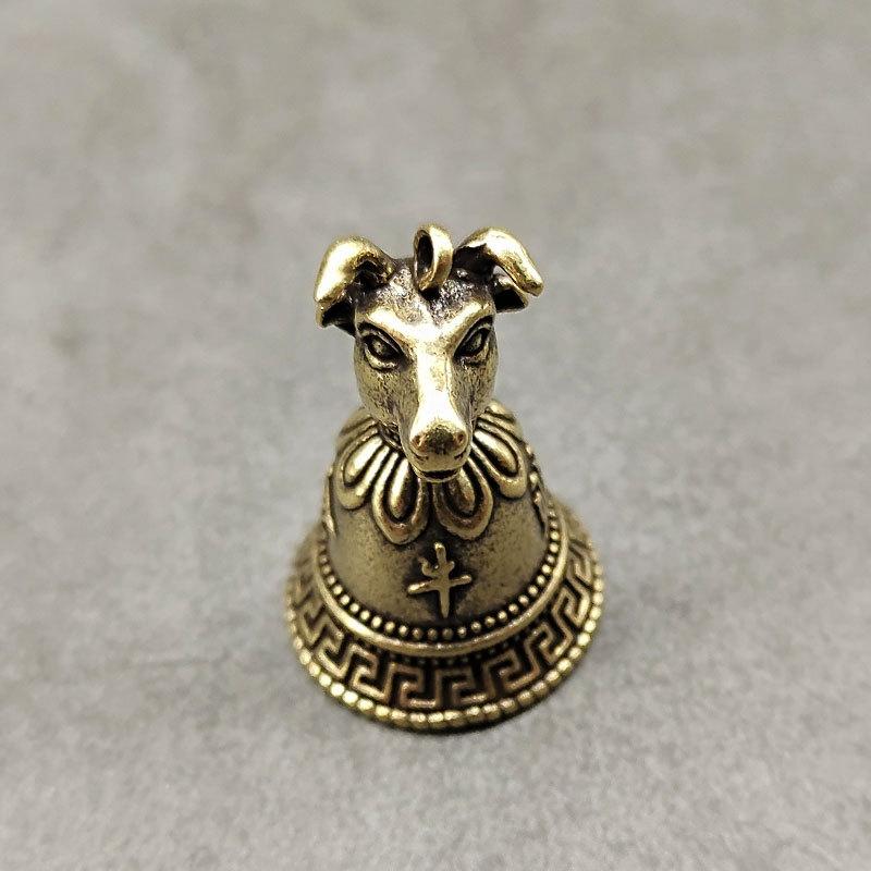 Chinese Style Zodiac Animals Heads Bell Gift - 12 Brass Animal Charms with Copper Bells, Oriental Cultural Home Decor ornament