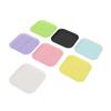 6cm * 6cm Square Plastic Flower Pot Tray Colorful Durable Resin Plant Flower Pot Gloss Planter Home Garden Decoration 5 Pcs