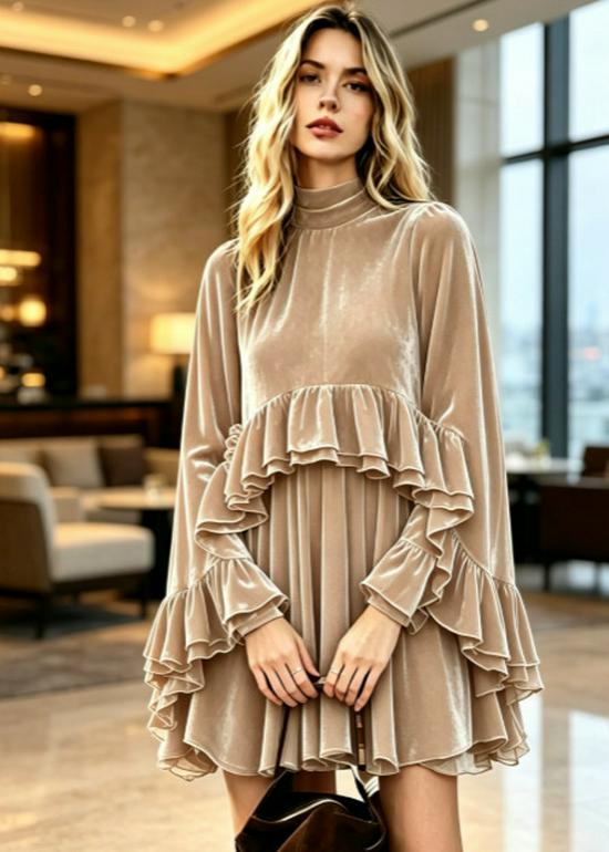 Elegant Spring/Summer Chiffon Dress & Camisole Two-Piece Set
