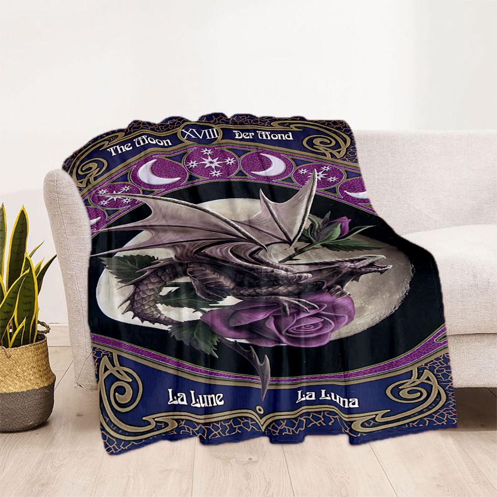 Gothic Style Blanket Ultra-Soft Perfect for Chair Livingroom Office for All Occasions Digital Print Suitable for Gifting Relatives and Friends