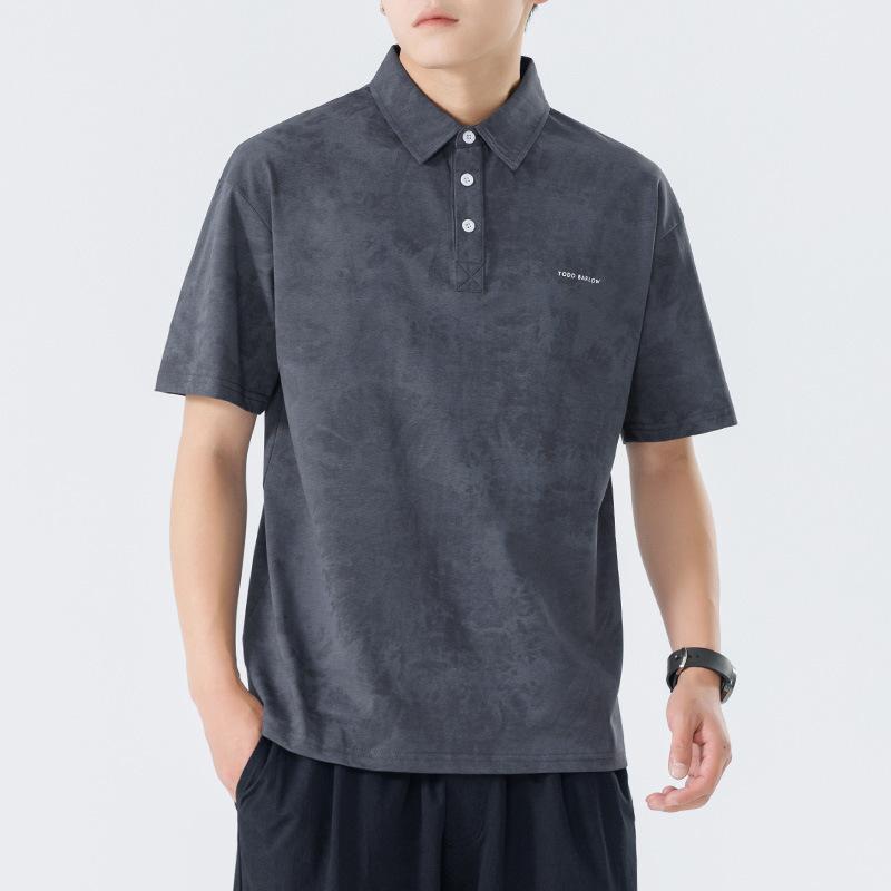 

Мужская футболка с лацканами, хлопок с принтом тай-дай «снежинка», лето, новая, свободная, повседневный топ 3XL