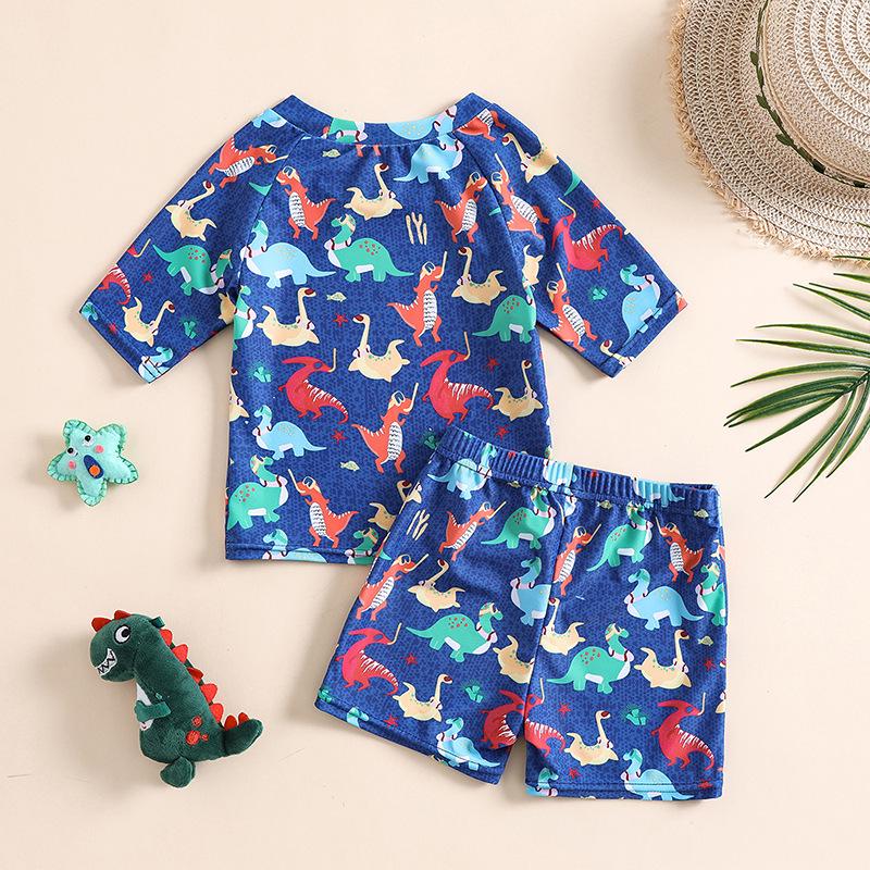 Dinosaurier-Print Badehose Strandset für Kleinkinder