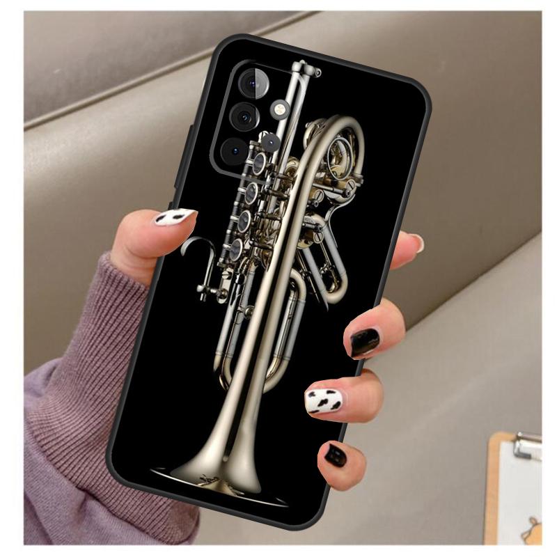 Piccolo Trumpet Brass Instruments Case For Samsung Galaxy A32 A52 A12 A22 A16 A26 A36 A56 A06 A55 A35 A15 A54 A34 A14 A13 A53