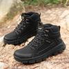 Outdoor High Top Men Hiking Shoes Anti-slip Trekking Climbing Shoes Winter Comfortable Walking Sneakers Waterproof Work Shoes