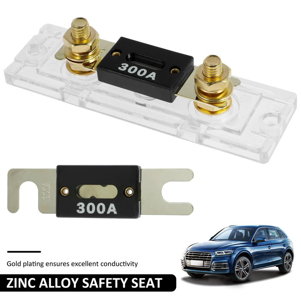 2Pcs ANL Fuse Holder 32V DC ANL Fuse Block with Insulating Cover ANL Fuse Holder 1/0 /2/4 AWG Auto Fuse Block
