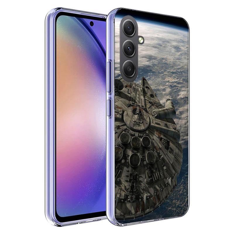 Millennium Falcon In Space Phone Case for Samsung A16 A26 A36 A56 A17 A37 A57 A07 A06 A02S A03 A04S A05S Galaxy Note 20 10 A50S