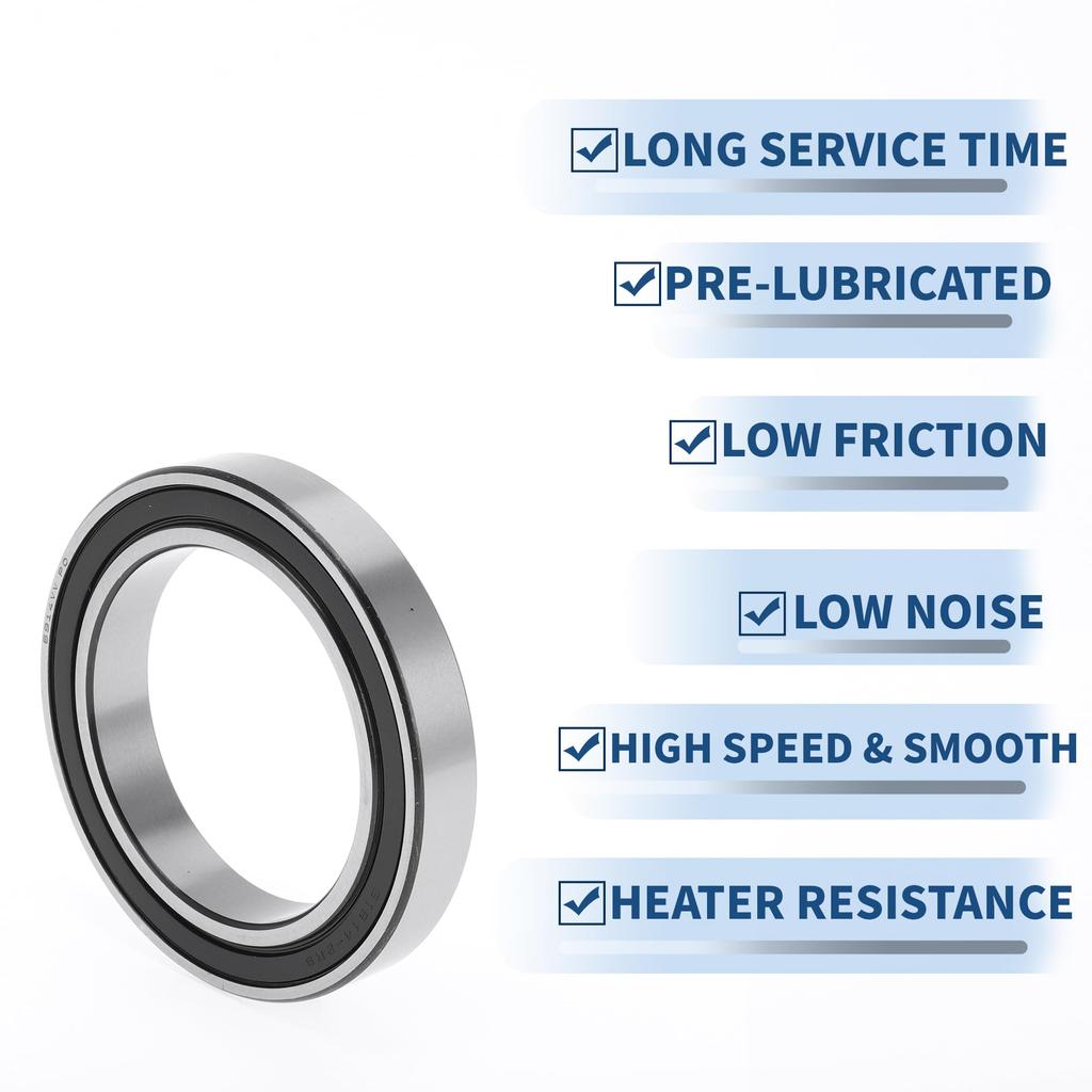 ACROPIX 6914VV Deep Groove Ball Bearing P0 70x100x16mm Lubricated Bearing Double Rubber Seal Black Silver Tone Scooter Skateboard Wheel