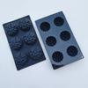 6 Holes Silicone Mousse Molds Bread Cake Moulds Flower Shaped Non-Stick Baking Accessories for Making Candy Jelly Donuts