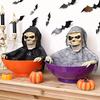 Halloween Scherz Süßigkeitenschale Lustige Trick Süßigkeitenschale Neuheit Spukhaus Dekoration Party Gruselige Tischaccessoires